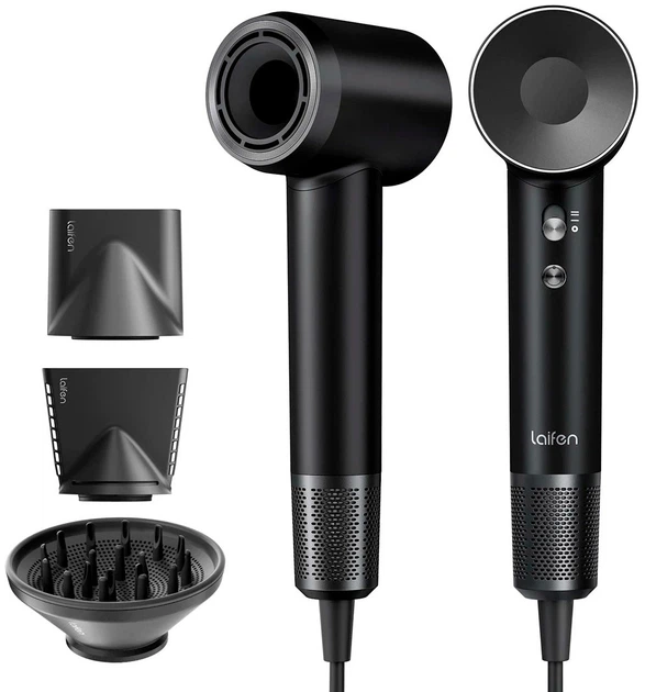 Фен LAIFEN Swift Special 1HD50-G-EU-BL-004 (3 нас/чорн/іон)
